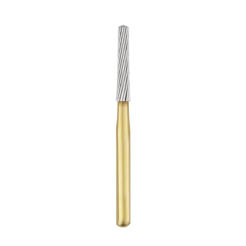 thumbnail image 2 of 20 Gold Plated Finishing Burs – Pointed Needle Shape 7612 – Individually Packed 2 of 6