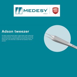 MedesyAdson Tissue Tweezer 150 mm 1 x 2 Nozzle Tip1045/OY