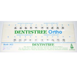 DENTISTREE Ortho Roth Prescription Bracket System with 3-5 Hooks Slot .022
