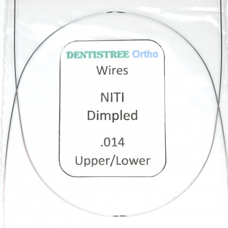 DENTISTREE Ortho Superelastic NiTi Round Dimpled Archwires .014