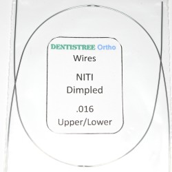 DENTISTREE Ortho Superelastic NiTi Round Dimpled Archwires .016