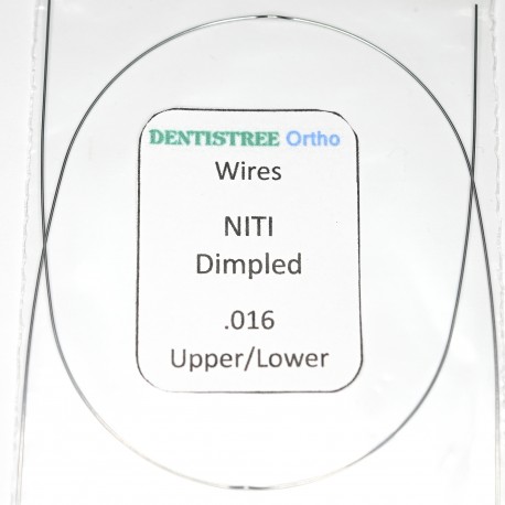 DENTISTREE Ortho Superelastic NiTi Round Dimpled Archwires .016