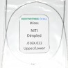 DENTISTREE Ortho Superelastic NiTi Rectangular Dimpled Archwires 016 x 022