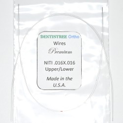DENTISTREE Ortho Premium Superelastic NiTi Rectangular Wires U/L 016 x 016
