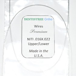 DENTISTREE Ortho Premium Superelastic NiTi Rectangular Wires U/L 016 x 022