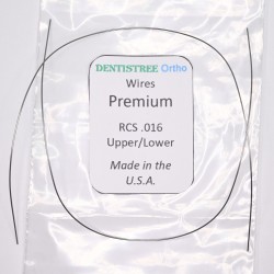 DENTISTREE Ortho Premium Superelastic NiTi Reverse Curve Arches (RCS) Round Wires U/L 016