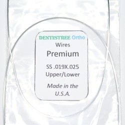 DENTISTREE Ortho Premium High-Tensile SS Rectangular Wires U/L 019 x 025