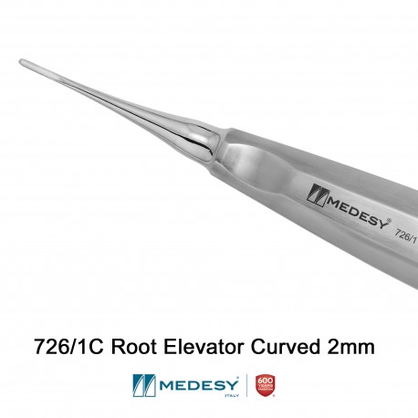 726/1C Root Elevator Curved 2mm