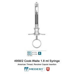 Medesy 4958/2 Cook-Waite 1.8 ml Syringe