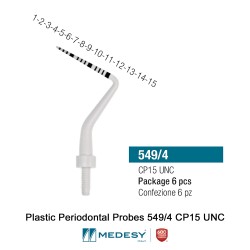 Plastic Periodontal Probes 549/4 CP15 UNC