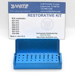 SS White Restorative Kit with Autoclavable Bur Block
