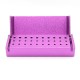 The DENTISTREE Autoclavable Bur Block - Purple