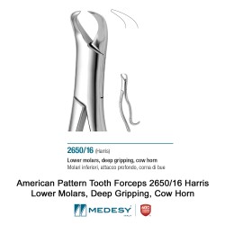 Medesy American Pattern Tooth Forceps 2650/16 Harris