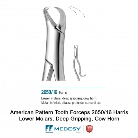 Medesy American Pattern Tooth Forceps 2650/16 Harris