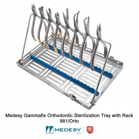 Medesy Gammafix Orthodontic Sterilization Tray with Rack 981/Orto