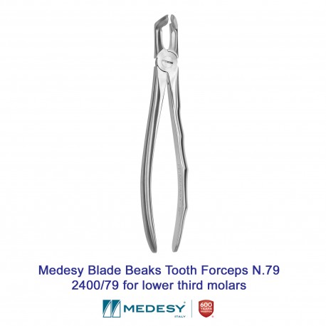 Blade Beak Tooth Extraction Forceps N.79 2400/79 for lower third molars